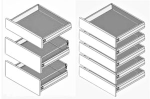 Drawers for IKEA Faktum and IKEA Rationell